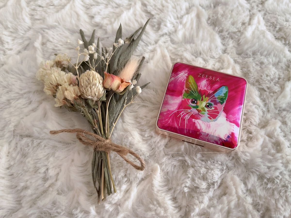 アニマルアイシャドウ(4シェード) 02 ローズ/ZEESEA/アイシャドウパレットを使ったクチコミ（2枚目）