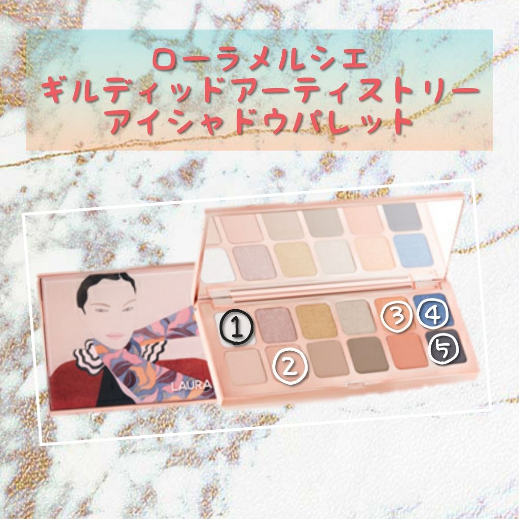 ギルディッド アーティストリー アイ シャドウ パレット/ローラ メルシエ/アイシャドウパレットを使ったクチコミ（1枚目）