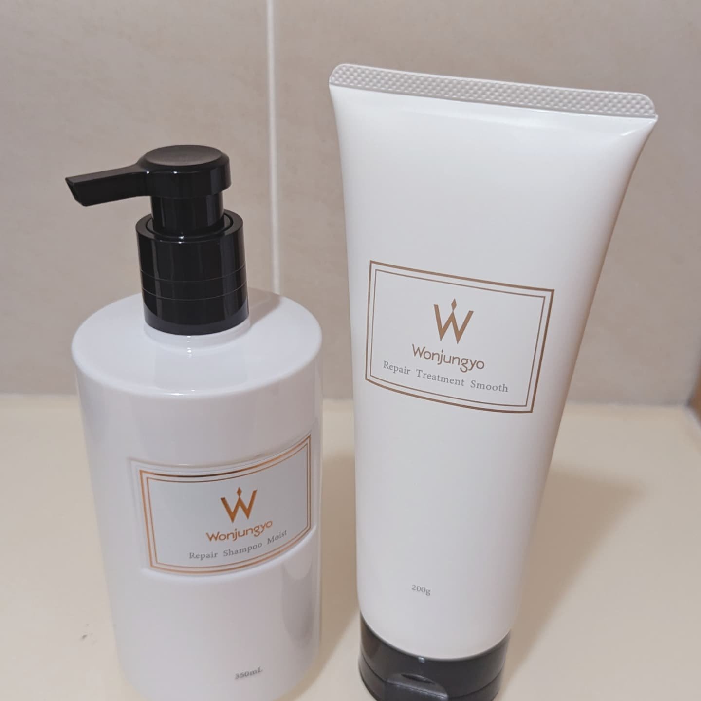 ウォンジョンヨ リペアシャンプー モイスト／リペアトリートメント モイスト リペアシャンプー モイスト/Wonjungyo/市販シャンプーを使ったクチコミ（2枚目）
