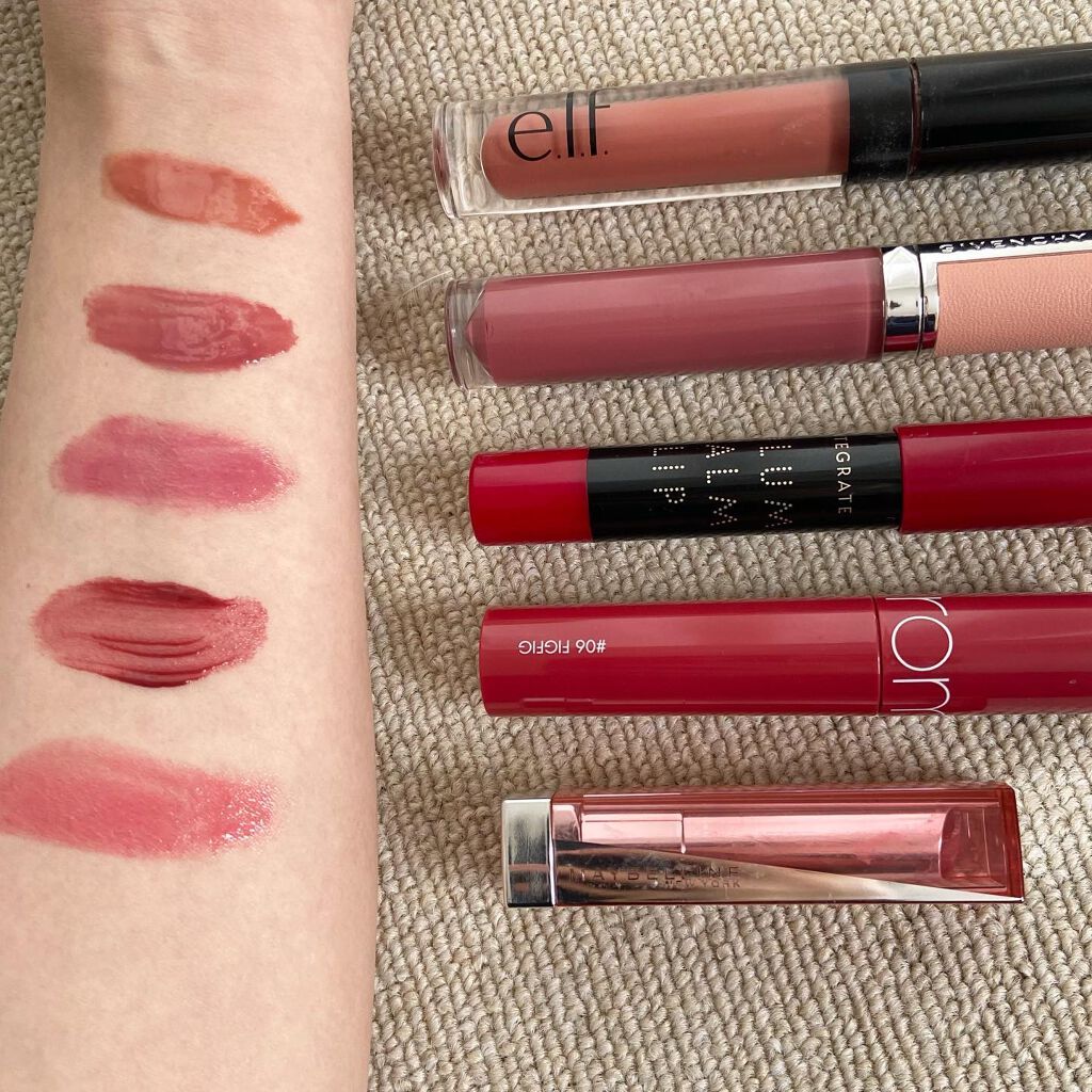 リップ フラッシュ PK02 フレッシュ ローズ/MAYBELLINE NEW YORK/口紅を使ったクチコミ（3枚目）