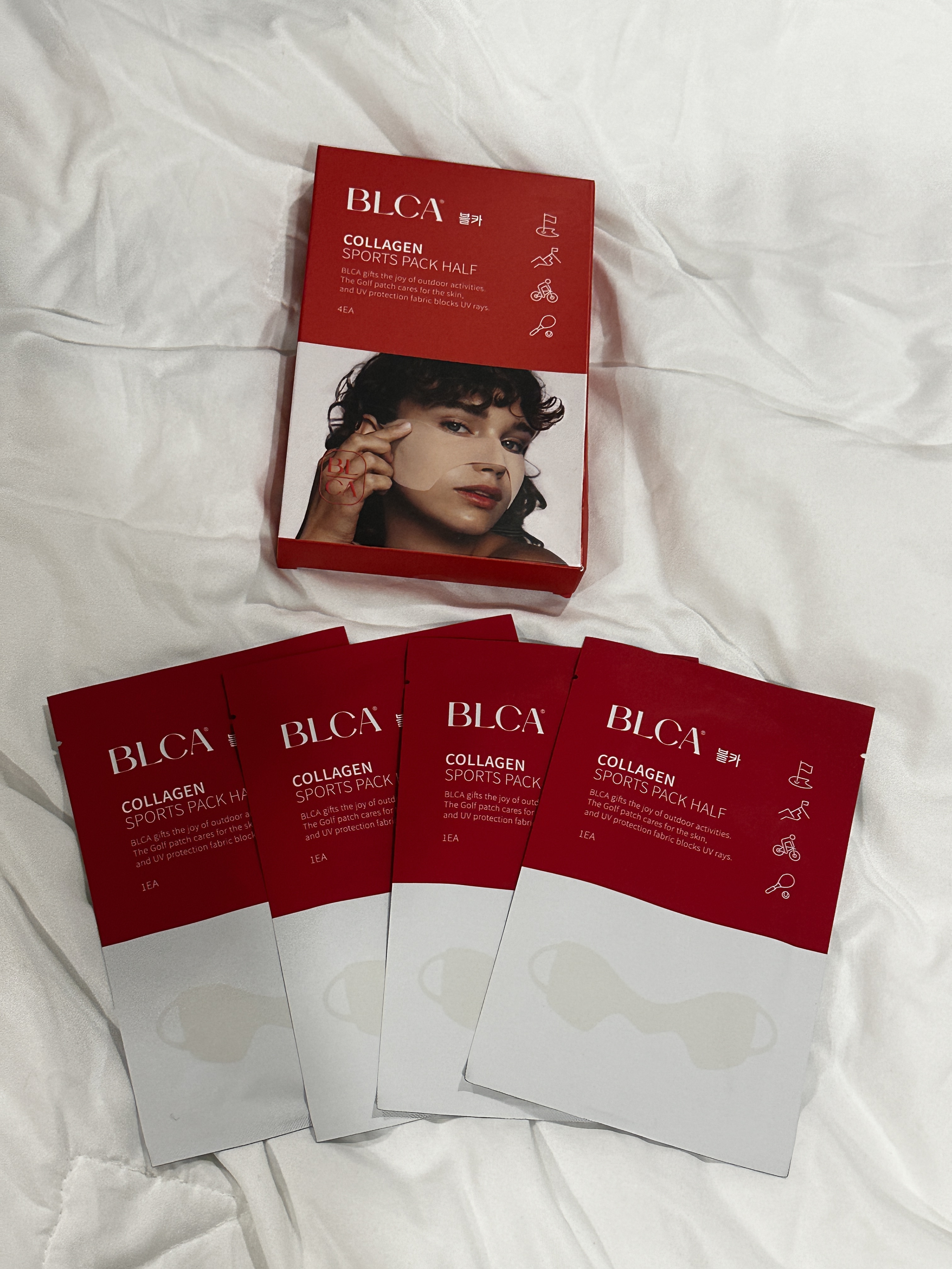 ブルカコラーゲン ゴルフマスクパックハーフ/BLCA/シートマスク・パックを使ったクチコミ（1枚目）