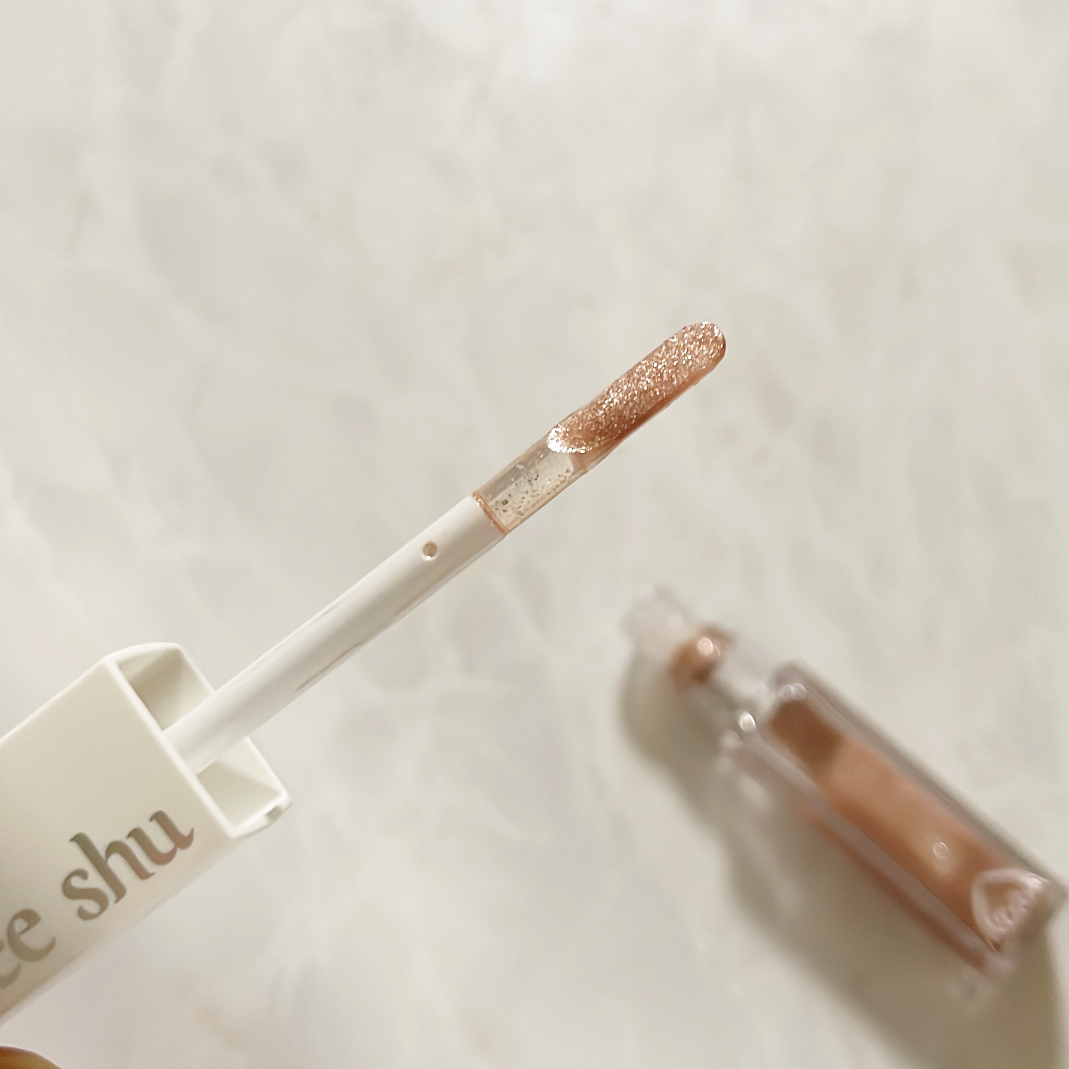 アイドルプリズムグリッター 02 二度目惚れの秘密(オレンジ)/chee shu/グリッターを使ったクチコミ（3枚目）