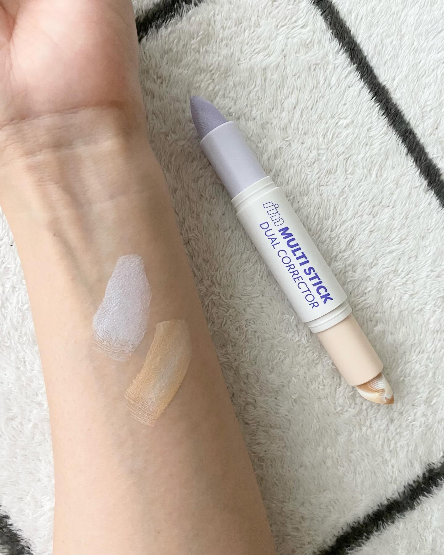 アイムマルチスティックデュアルコレクター 003 マーブルベージュ×パールラベンダー/i’m meme/スティックコンシーラーを使ったクチコミ（2枚目）