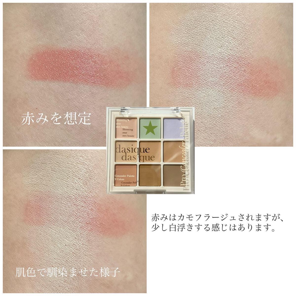 プロコンシーラーパレット/dasique/パレットコンシーラーを使ったクチコミ(5枚目)