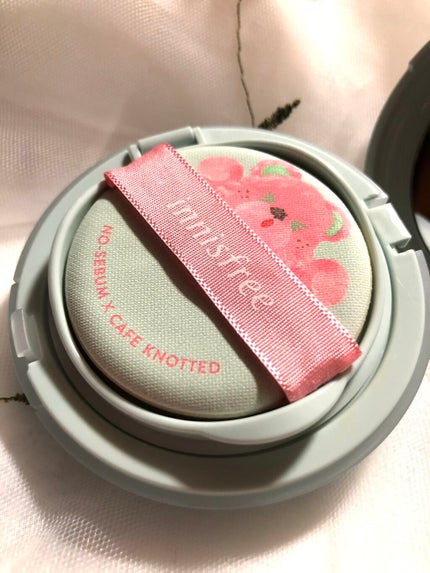 ノーセバム パウダー クッション/innisfree/クッションファンデーションを使ったクチコミ(2枚目)