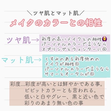 ととん on LIPS 「🌷︎ツヤ肌と陶器肌どっちが似合う？①そもそもの違いツヤ肌→みず..」（3枚目）