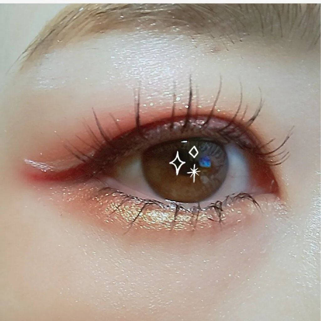 きつね on LIPS 「今日のメイク🐥ZEESEA使ったよー🙌久々にカラーメイクしたく..」(3枚目)