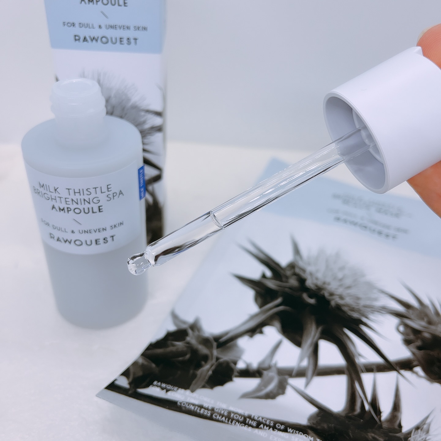 ミルクシスルブライトニングスパ アンプル/RAWQUEST/美容液を使ったクチコミ（2枚目）