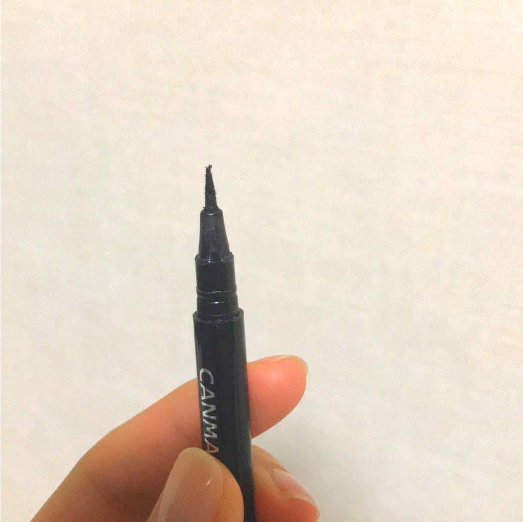クイックイージーアイライナー 01 ブラック/キャンメイク/リキッドアイライナーを使ったクチコミ（2枚目）