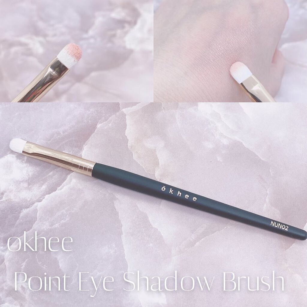 okhee ベースアイシャドウブラシ NUN01/SOOA DOR/メイクブラシを使ったクチコミ（3枚目）