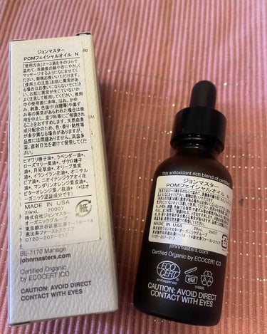 john masters organics POMフェイシャルオイル Nのクチコミ「 ジョンマスターオーガニック
POMフェイシャルオイル
29ml  4,900円

https.....」（2枚目）