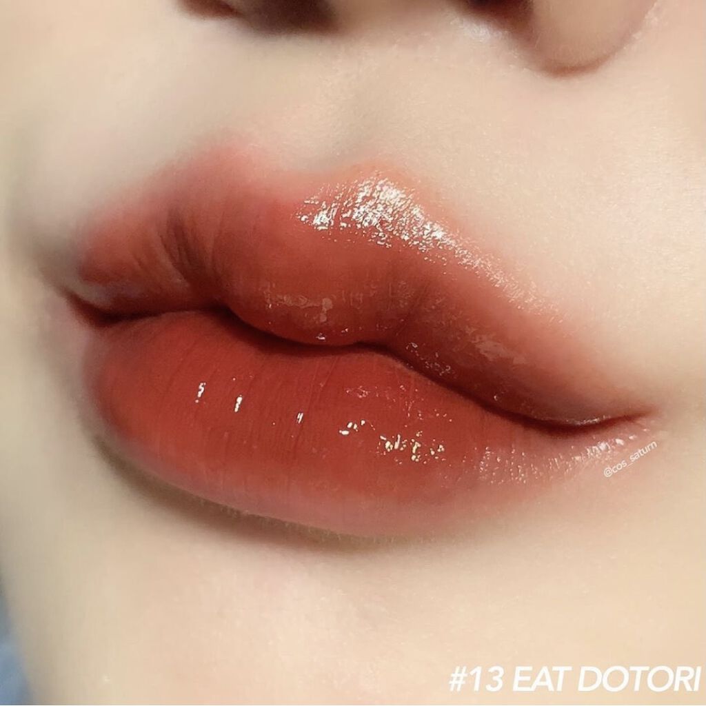 ジューシーラスティングティント/rom&nd/リップティントを使ったクチコミ（2枚目）