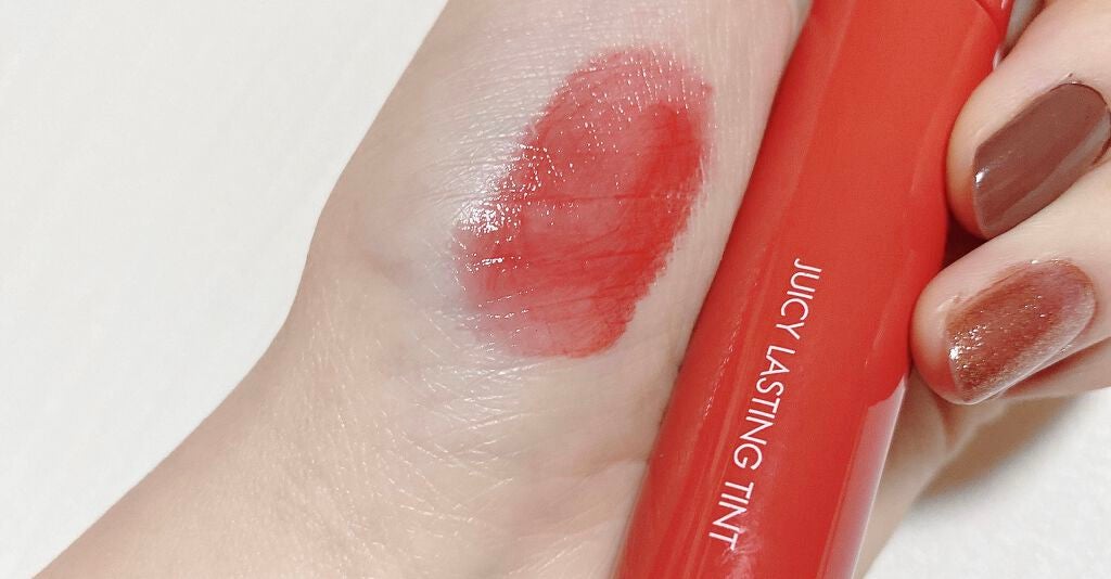 ジューシーラスティングティント/rom&nd/リップティントを使ったクチコミ(2枚目)