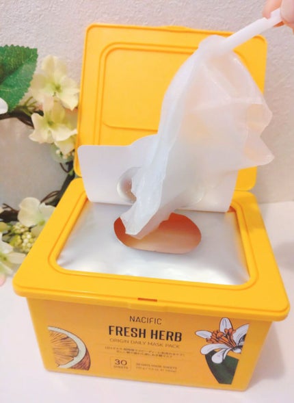 フレッシュハーブオリジンデイリーマスクパック/NACIFIC/シートマスク・パックを使ったクチコミ(4枚目)