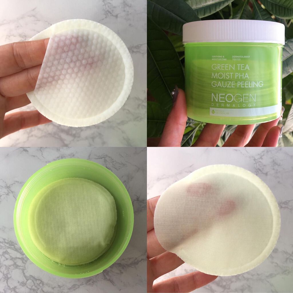 Green Tea Moist PHA Gauze Peeling Pads/NEOGEN/ピーリングを使ったクチコミ(4枚目)