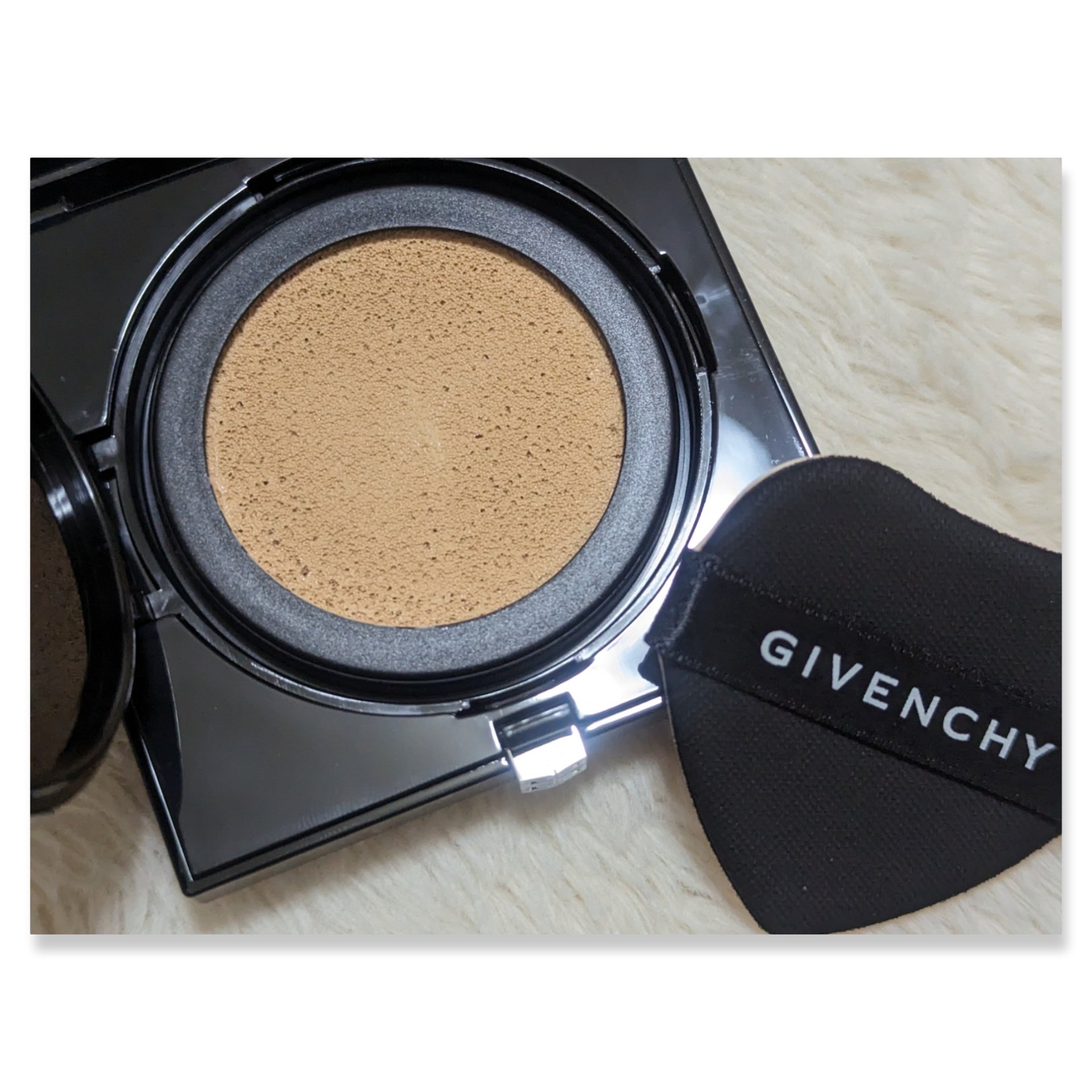 プリズム・リーブル・スキンケアリング・グロウ・クッション/GIVENCHY/クッションファンデーションを使ったクチコミ（3枚目）