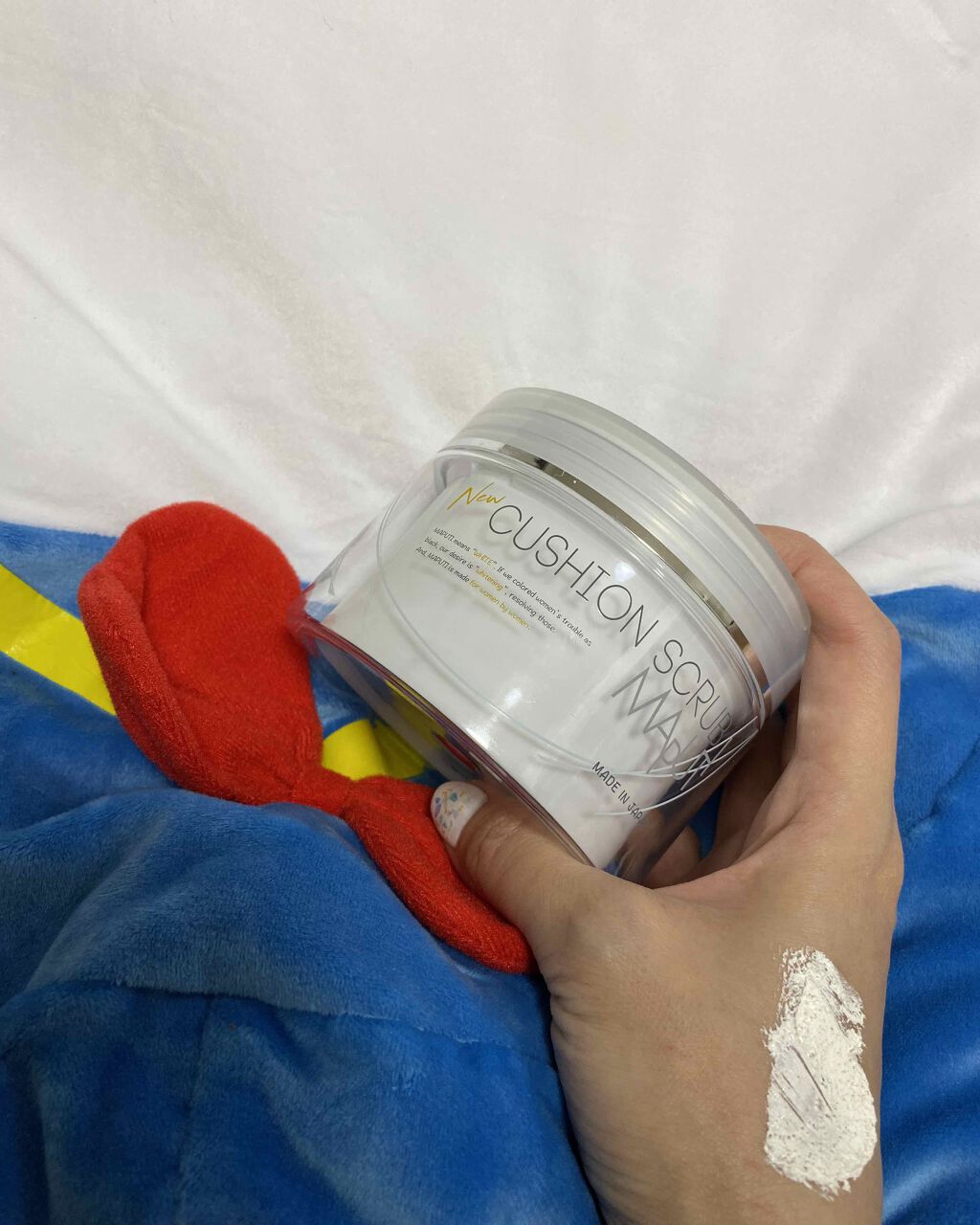 オーガニックフレグランスクッションスクラブ/MAPUTI/スクラブ・ゴマージュを使ったクチコミ（1枚目）