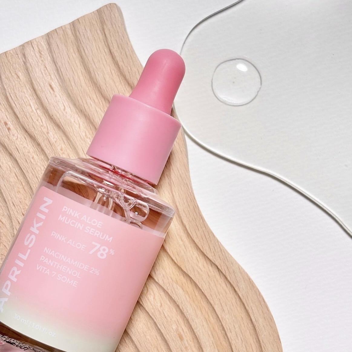ピンクアロエムチンセラム/APRILSKIN/美容液を使ったクチコミ（2枚目）