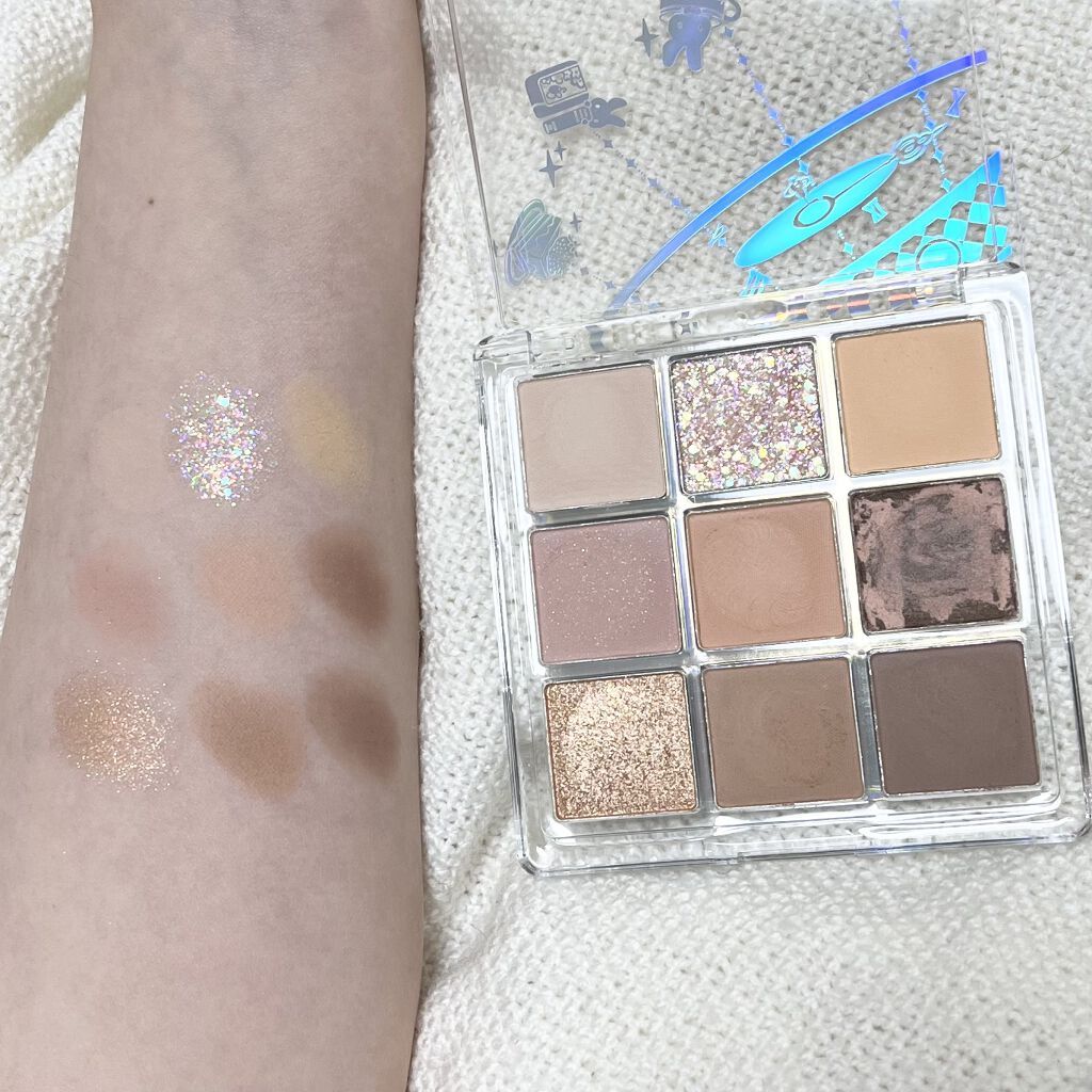 クォーツ 9色アイシャドウパレット(ドリームランドアイシャドウ)/ZEESEA/アイシャドウパレットを使ったクチコミ（2枚目）