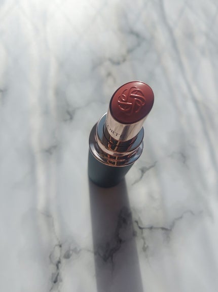 ルージュデコルテ クリームグロウ 02G blissful moment/DECORTÉ/口紅を使ったクチコミ(2枚目)