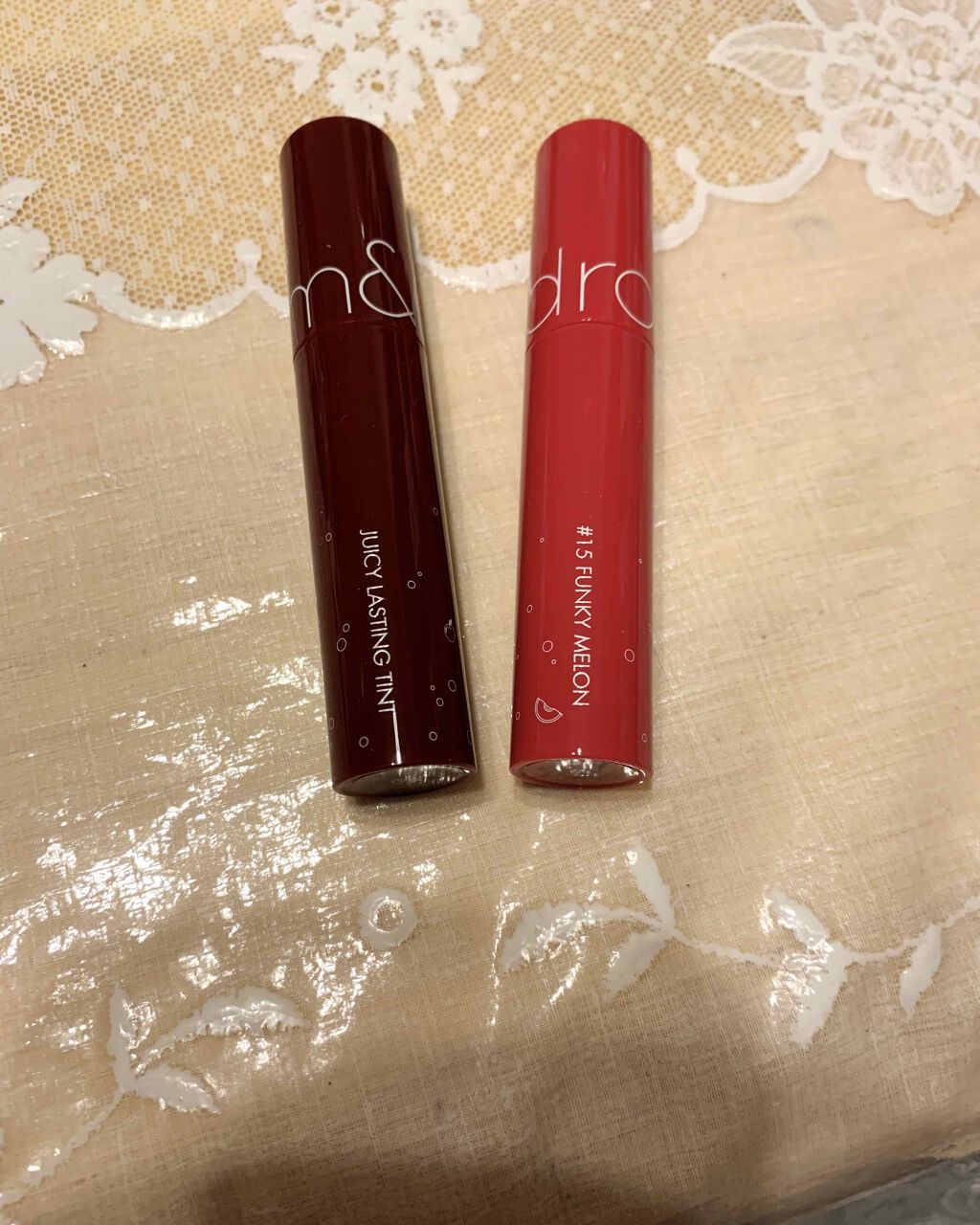 ジューシーラスティングティント/rom&nd/リップティントを使ったクチコミ(1枚目)