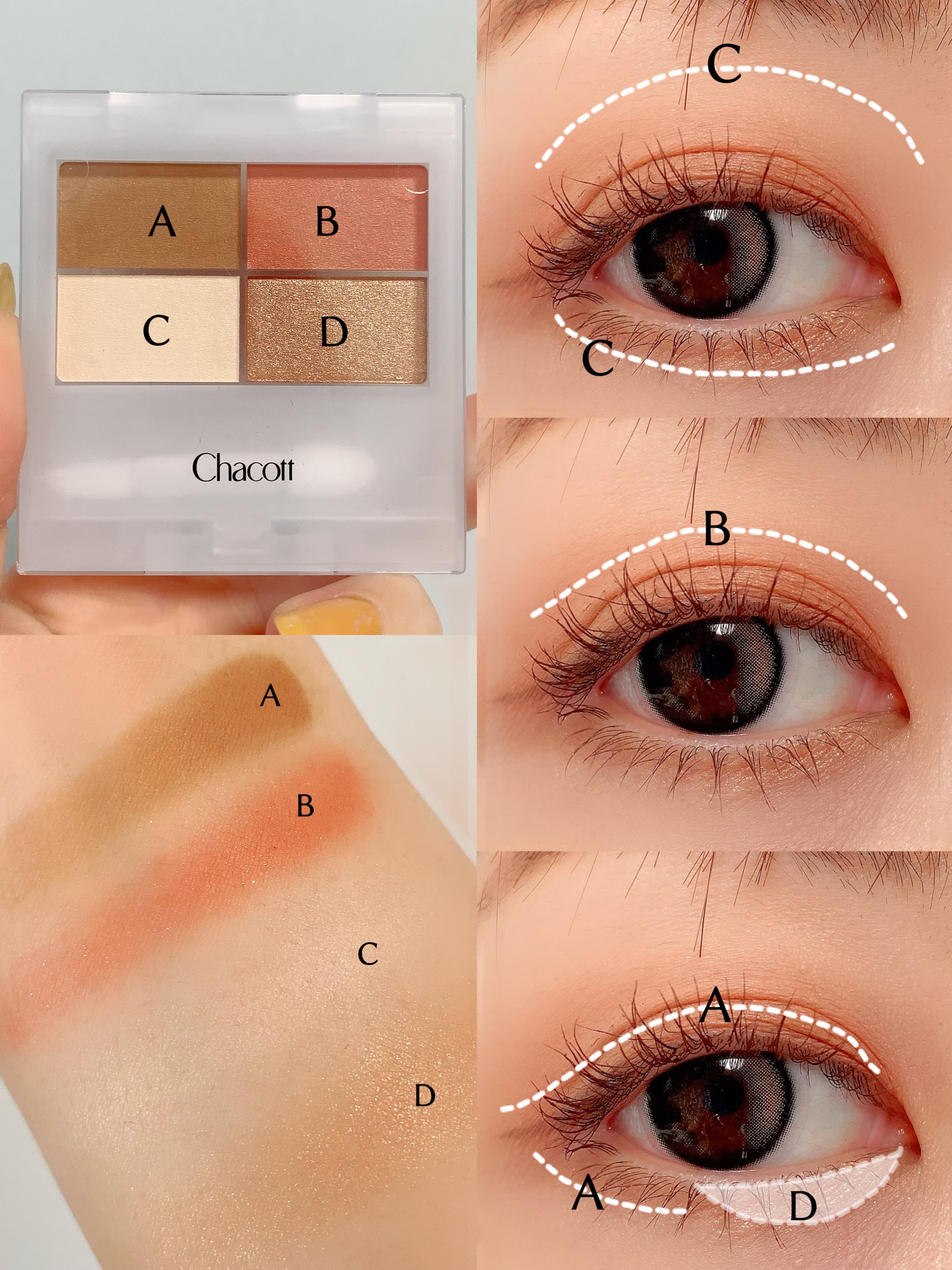 フェイスカラーパレット 508 愛されブラウン/チャコット・コスメティクス/アイシャドウパレットを使ったクチコミ（3枚目）