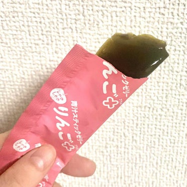 らん on LIPS 「青汁スティックゼリー　りんごプラス1本に九州産の青汁「大麦若葉..」（2枚目）