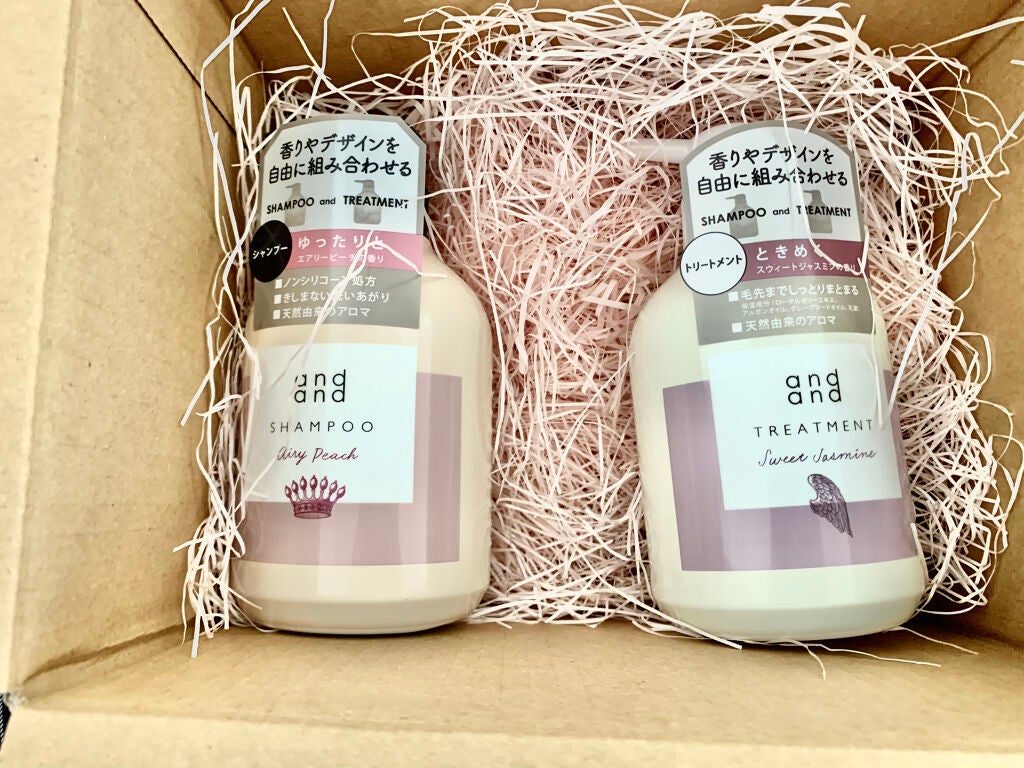 ゆったりと エアリーピーチの香り シャンプー/and and/市販シャンプーを使ったクチコミ(2枚目)