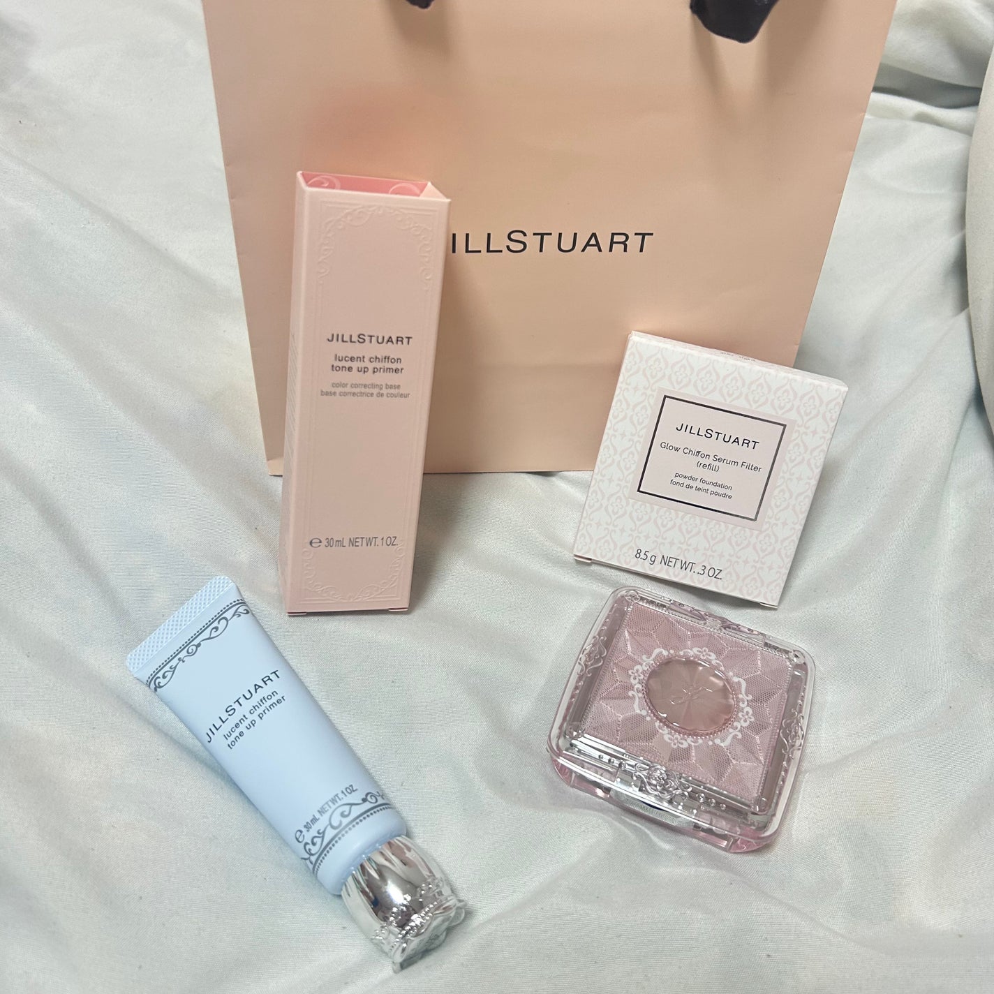 グロウシフォン セラムフィルター/JILL STUART/パウダーファンデーションを使ったクチコミ(2枚目)