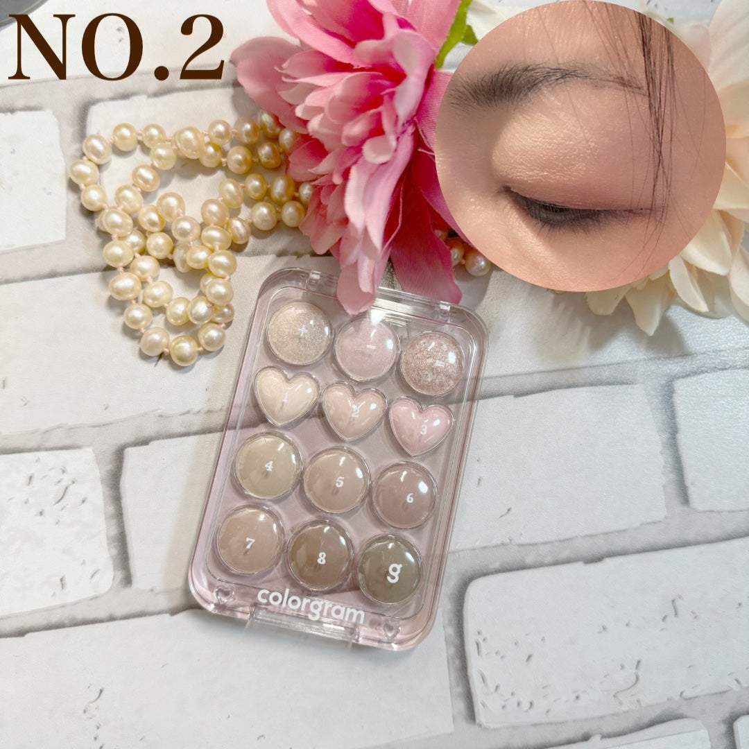 目元チュートリアルアイパレット/Colorgram/アイシャドウパレットを使ったクチコミ(9枚目)