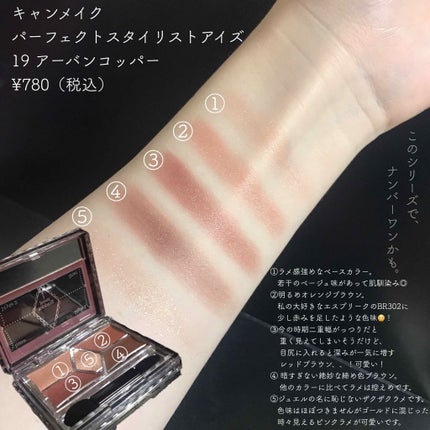 【旧品】パーフェクトスタイリストアイズ/キャンメイク/アイシャドウパレットを使ったクチコミ(3枚目)