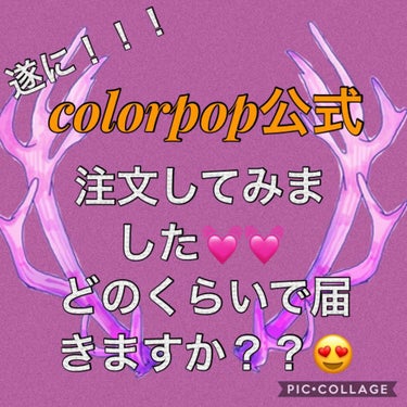 smi on LIPS 「💜colorpop＆beautyBay💜こんにちは🙋‍♂️🌸今..」（1枚目）