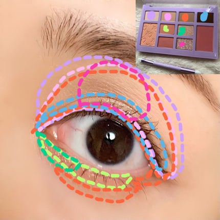 コーディールックマルチパレット/IBIM/アイシャドウパレットを使ったクチコミ(5枚目)