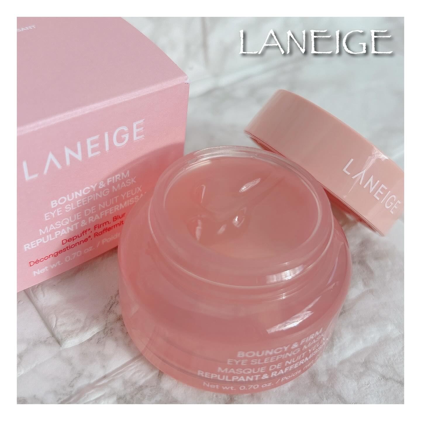 バウンシーアイスリーピングマスク/LANEIGE/アイケア・アイクリームを使ったクチコミ（1枚目）