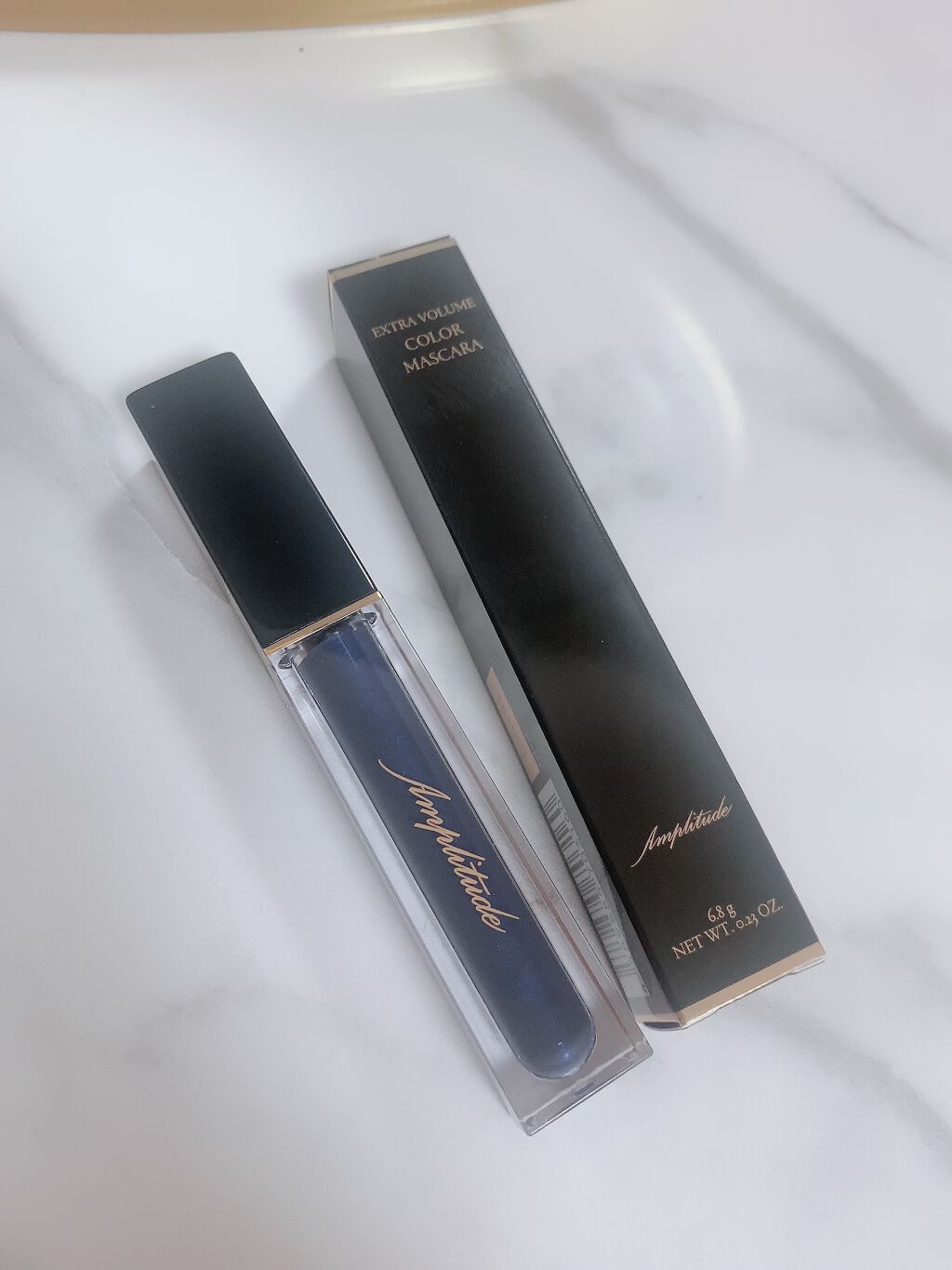 エクストラボリューム カラーマスカラ 04 ネイビー/Amplitude/マスカラを使ったクチコミ（1枚目）