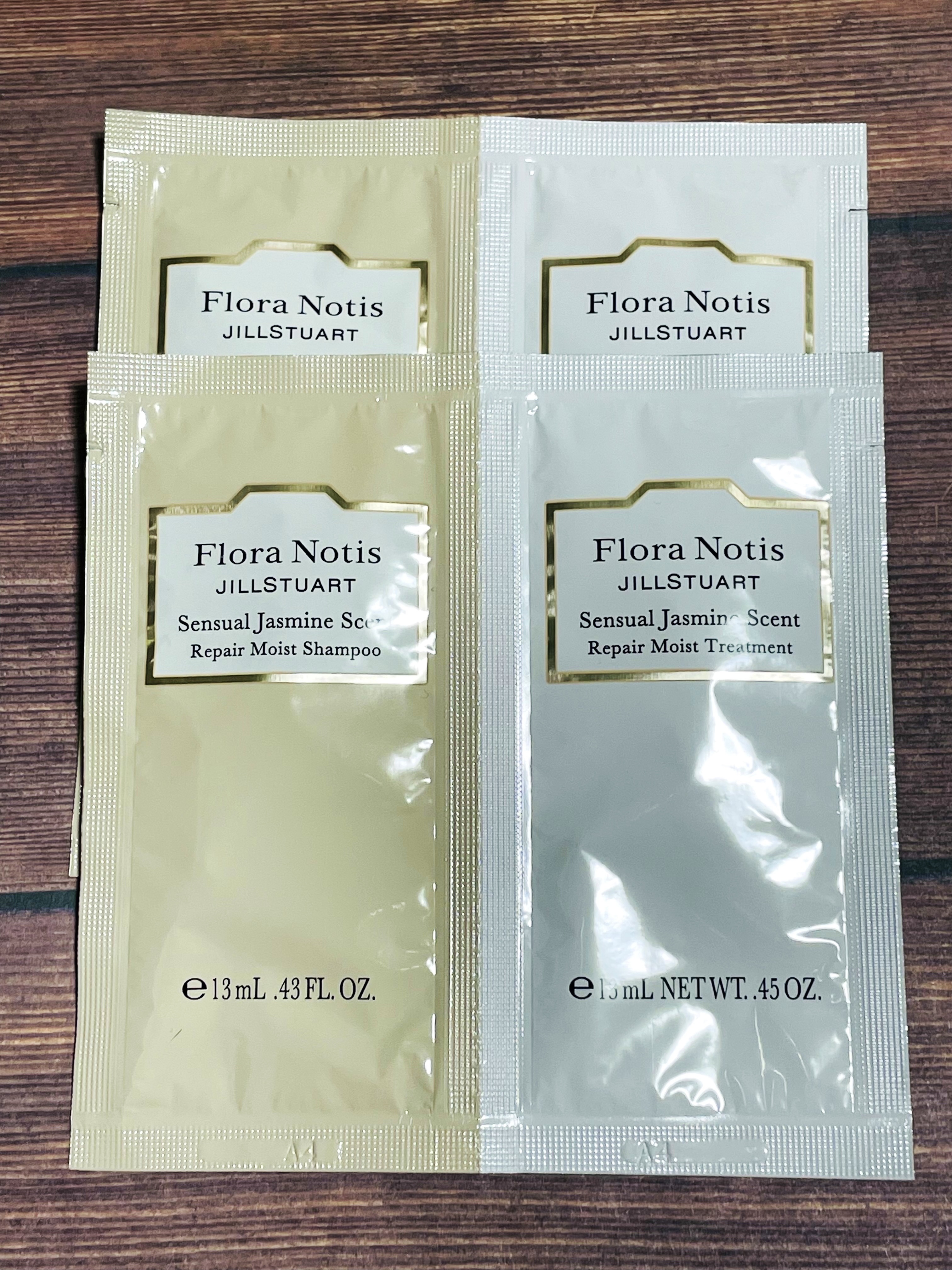 センシュアルジャスミン リペアモイストシャンプー / リペアモイストトリートメント トライアルサイズ(シャンプー&トリートメント)/Flora Notis JILL STUART/市販シャンプーを使ったクチコミ（1枚目）