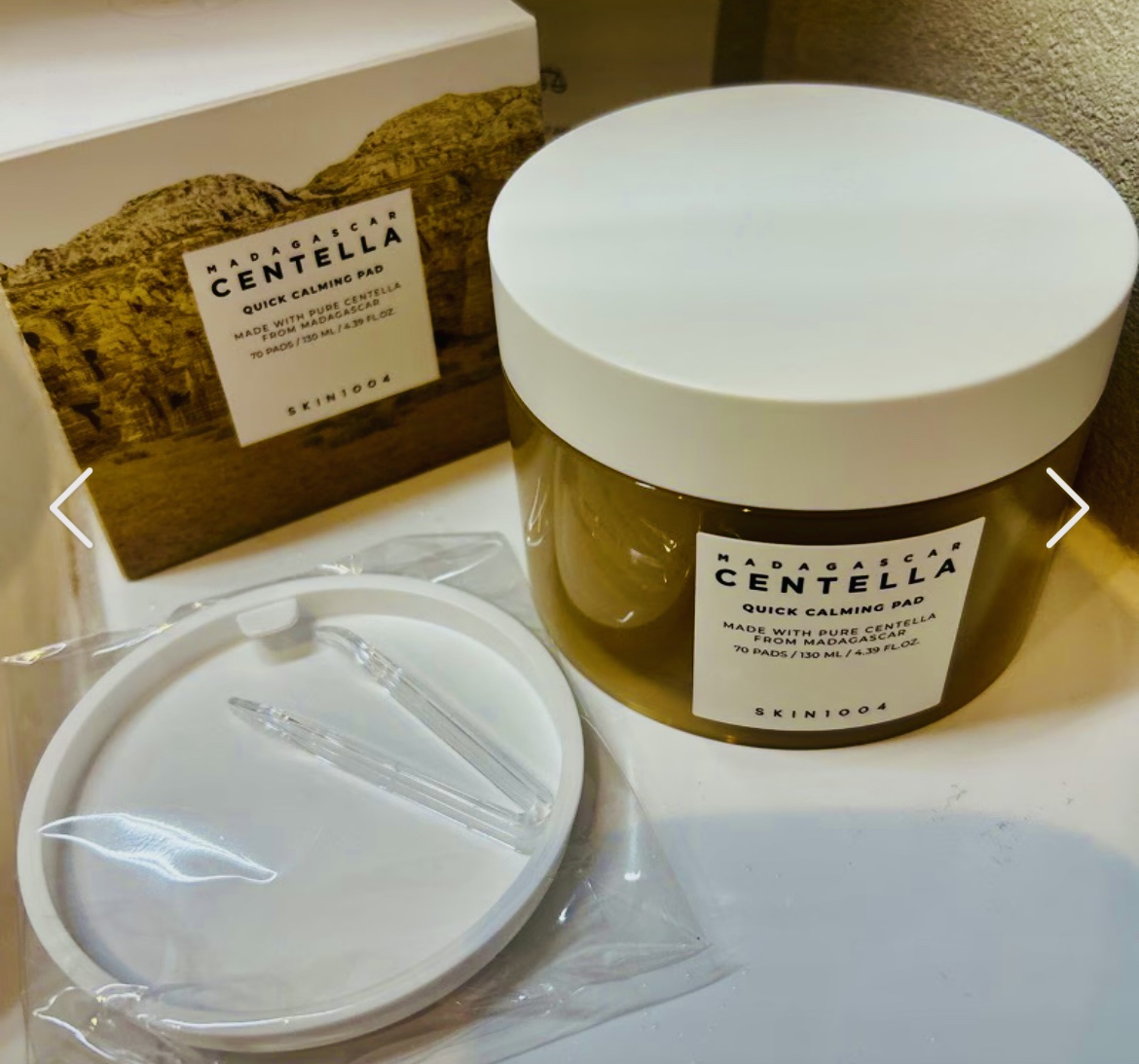 センテラ クイックカーミングパッド/SKIN1004/トナーパッドを使ったクチコミ（3枚目）