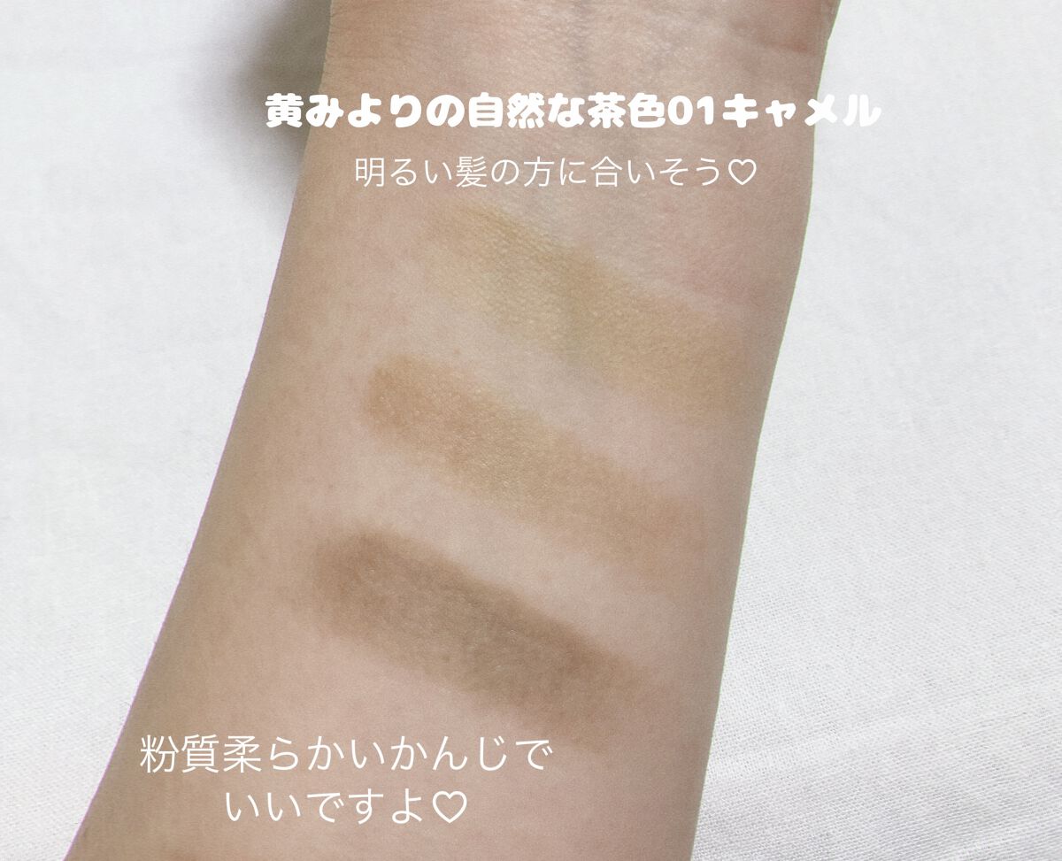 ノーズ＆アイブロウパウダー 01 キャメル/CEZANNE/パウダーアイブロウを使ったクチコミ（3枚目）