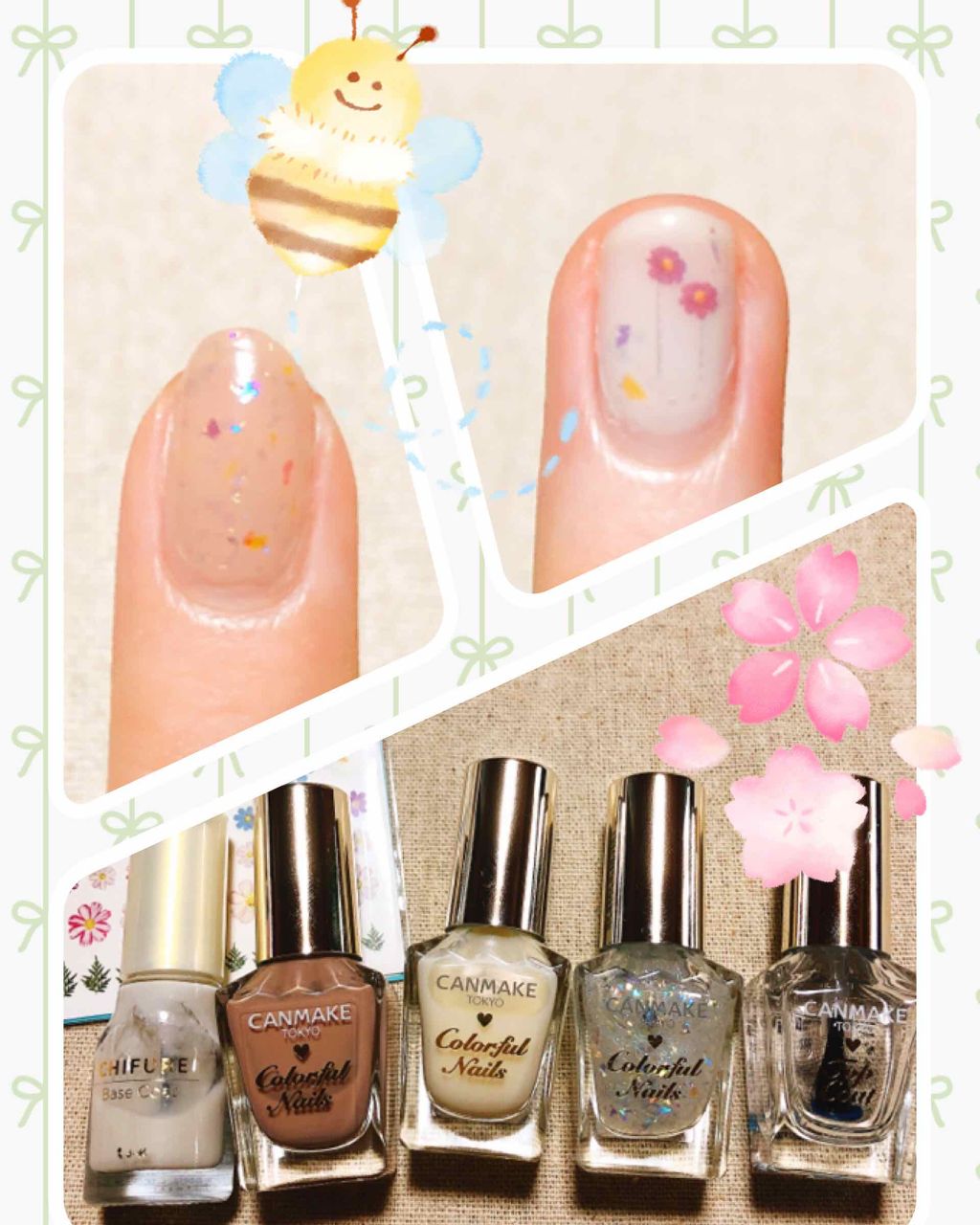 しずくネイルシール/キャンドゥ/ネイルシールを使ったクチコミ（2枚目）