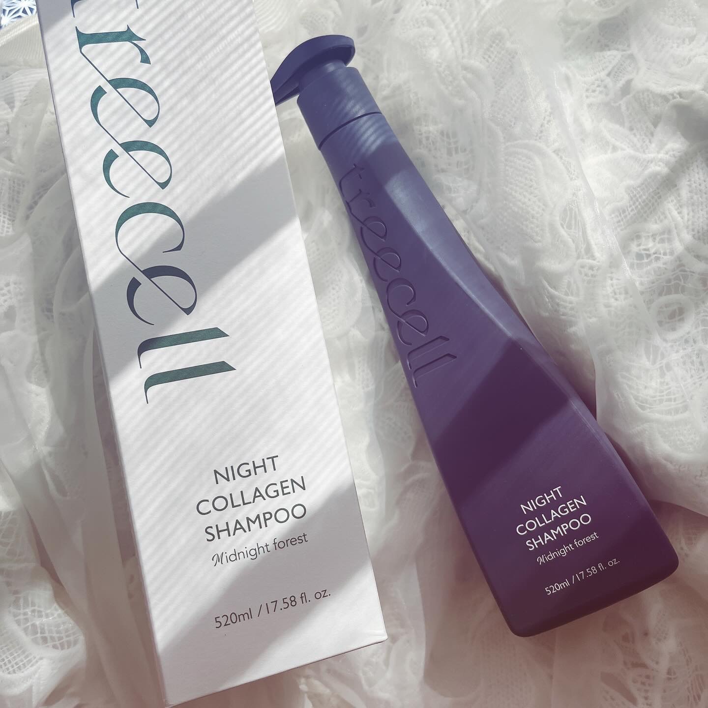ナイトコラーゲンシャンプーミッドナイトフォレスト/treecell/市販シャンプーを使ったクチコミ（1枚目）