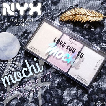 NYX Professional Makeup ラブ ユー ソー モッチ ハイライティング パレットのクチコミ「ハイライト大好き人間、吉見です💙
今日も顔面のメリハリ出していこーう！！

イニスフリーでお買.....」（1枚目）