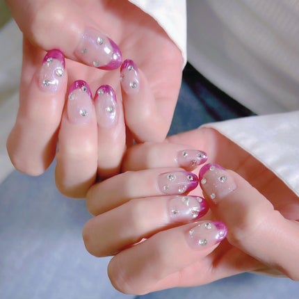 なかやまちえこ on LIPS 「フレンチネイルまとめ💅#ネイルデザイン#フレンチネイル..」(6枚目)