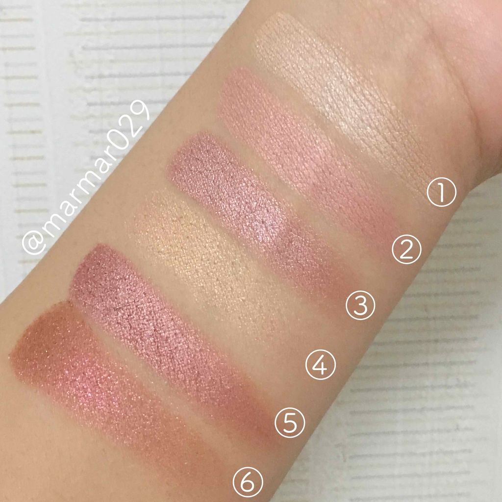 Fem Rosa Karrueche - Pressed Powder Shadow Palette - She/ColourPop/アイシャドウパレットを使ったクチコミ(3枚目)
