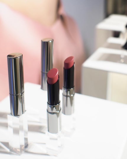 ミネラルシアーマットルージュ ヌーディコーラル(限定)/エトヴォス/口紅の画像