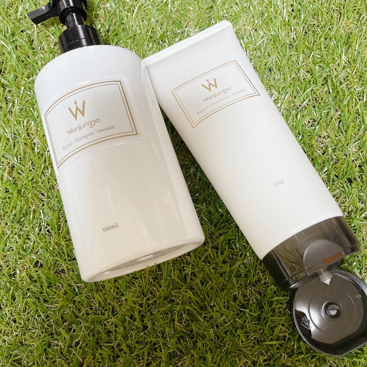 ウォンジョンヨ リペアシャンプー スムース/リペアトリートメント スムース/Wonjungyo/市販シャンプーを使ったクチコミ(1枚目)