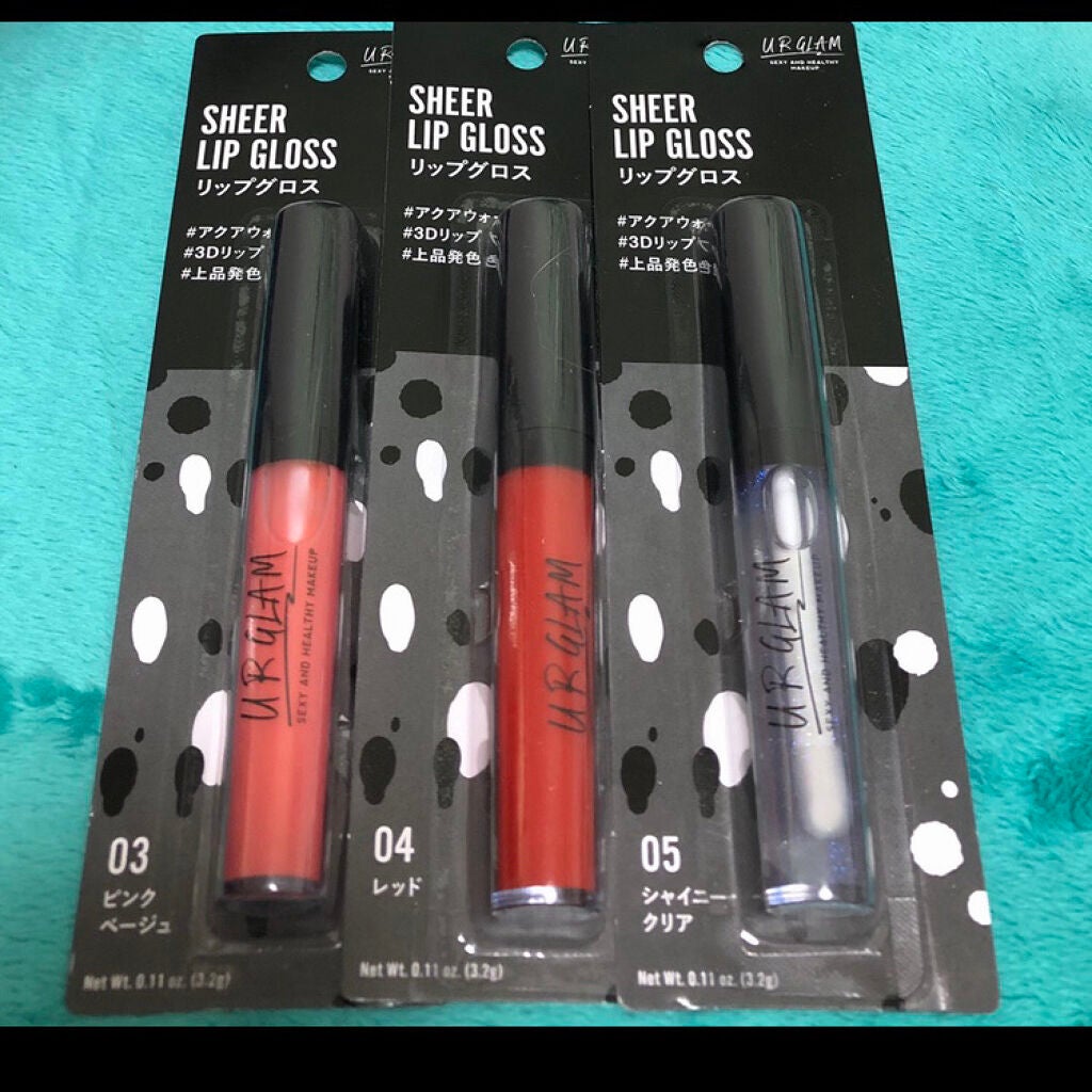 UR GLAM SHEER LIP GLOSS/U R GLAM/リップグロスを使ったクチコミ(2枚目)