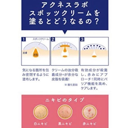 薬用ニキビケア スポッツクリーム/アクネスラボ/フェイスクリームを使ったクチコミ(6枚目)