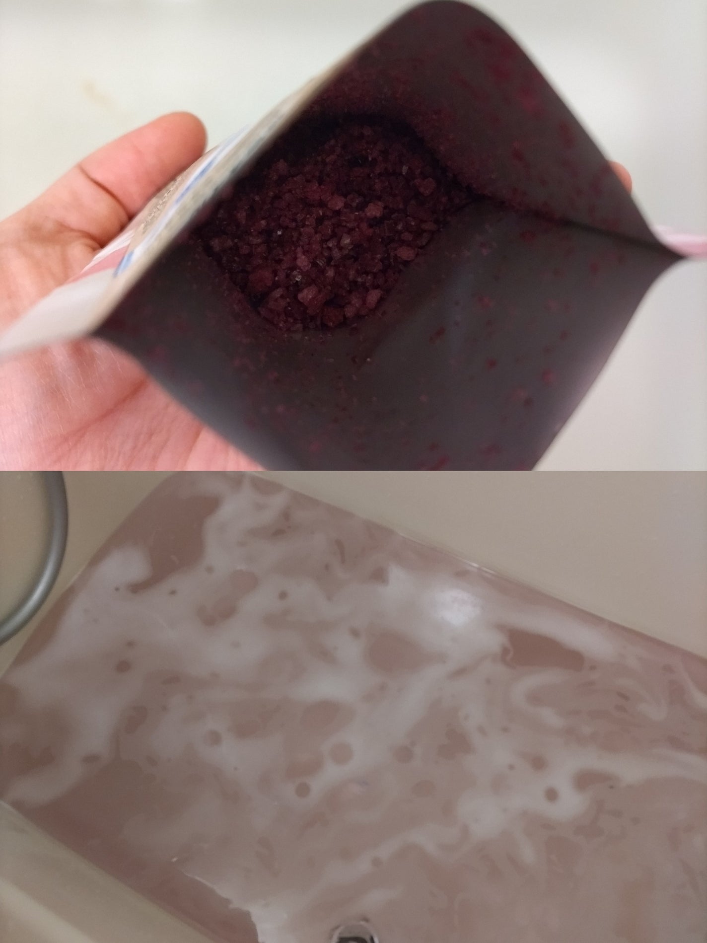 バスソルト ハッピーフォーミー ロータス&ジャスミンの香り/クナイプ/無機塩系入浴剤を使ったクチコミ(3枚目)