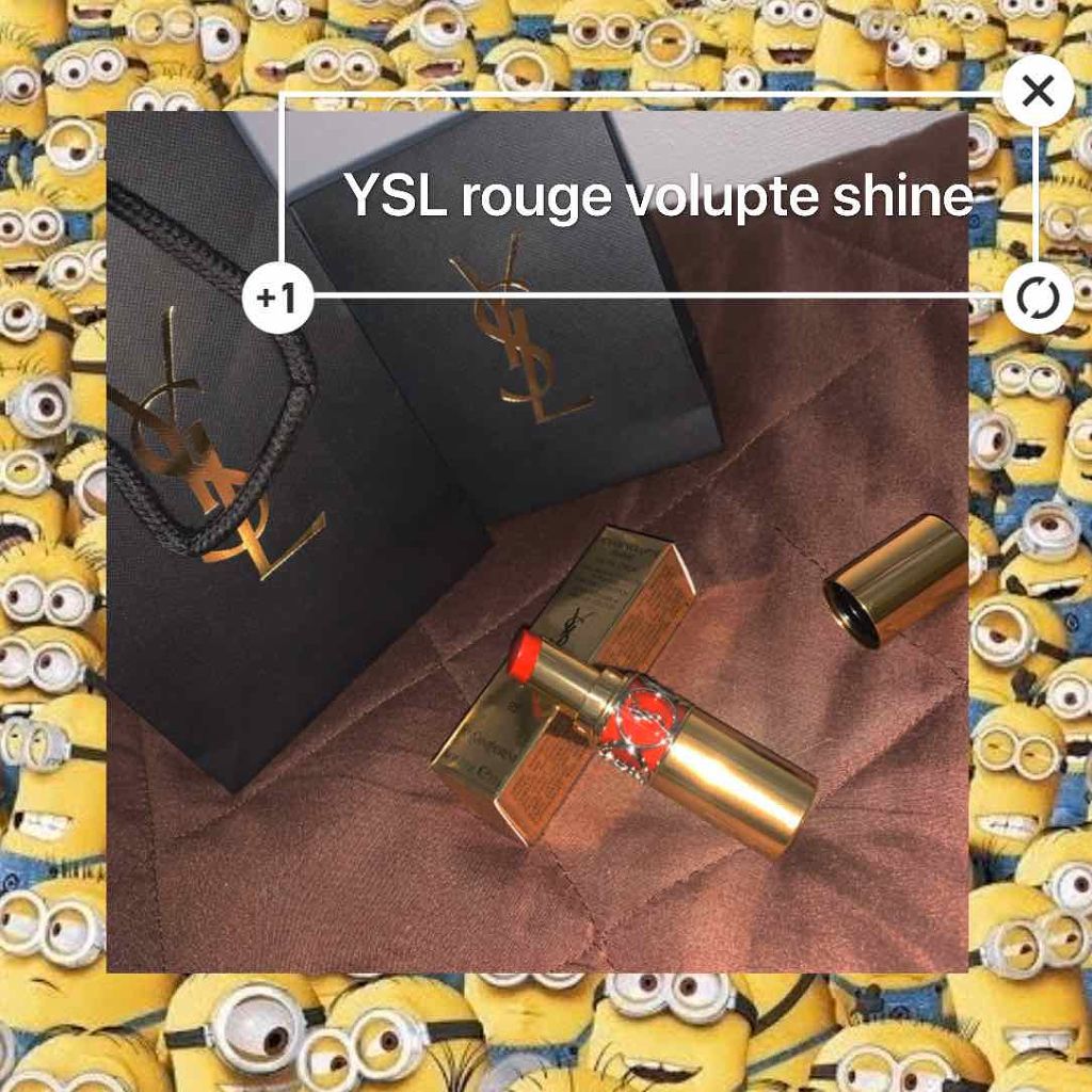 ルージュ ヴォリュプテ シャイン/YVES SAINT LAURENT BEAUTE/口紅を使ったクチコミ(1枚目)