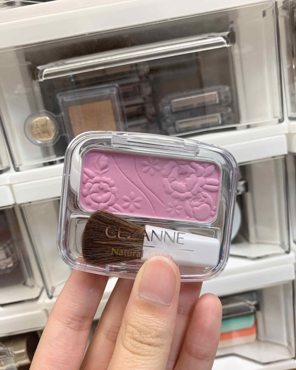 ナチュラル チークN/CEZANNE/パウダーチークを使ったクチコミ（1枚目）